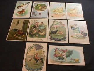 10 Easter Greeting Postcards From Early 1900 