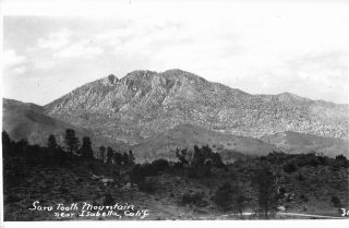 1940s Kern California Rppc Photo Postcard Sarv Tooth Mountains Isabella 5044