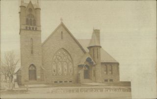 Bernville Pa Lutheran Church 1907 Real Photo Postcard