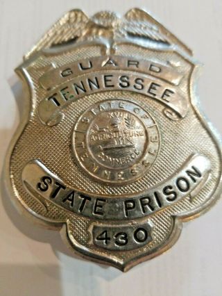 Tennessee State Prison Guard Metal Badge 430 3 " Long