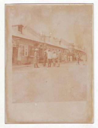 Japanese Street And Shop In Vladivostok Russian Japan War 1905 Photo