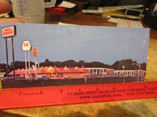 Vintage Old Jumbo Oversize Postcard Tennessee Knoxville Howard Johnson 