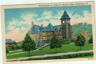 Pa Wilmerding Pennsylvania Antique Linen Post Card Westinghouse Air Brake Co