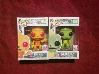 Funko Pop Land Of The Lost Sleestak/enik Fall Convention Exclusive Nycc Set 2017