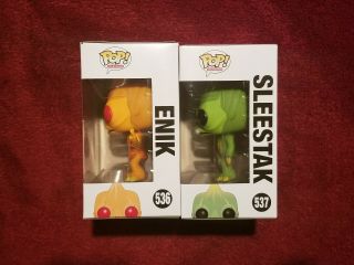 Funko Pop Land of The Lost Sleestak/Enik Fall Convention Exclusive NYCC Set 2017 2