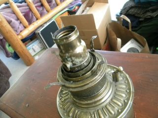 VINTAGE BRADLEY AND HUBBARD (B&H) CENTER/CENTRAL DRAFT ELECTRIC OIL LAMP 4