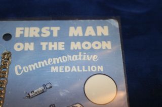 Vintage Scarce NASA Apollo 11 First Man on the Moon Commemorative Medallion 5