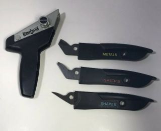Vintage Bernz - O - Matic Bernz Cutter - 3 Cutting Tool Blades