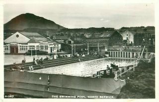 Rp North Berwick Swimming Pool And Pavilion East Lothian Real Photo 1962