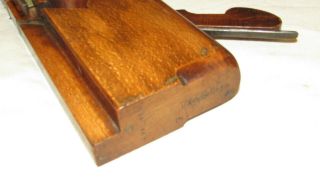 Good antique wooden Dado plane Fairclough Liverpool woodworking tool wood plane 5