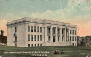 Science Hall University Of South Carolina Columbia,  Sc Antique Postcard