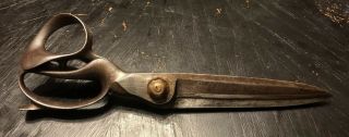 Antique Scissors / Sheet Metal Shears / Tin Snips / Blacksmith 12 Inch Pat.  1869