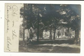 In Indiana University Rppc Real Photo Pike On The Campus 1906 Postcard