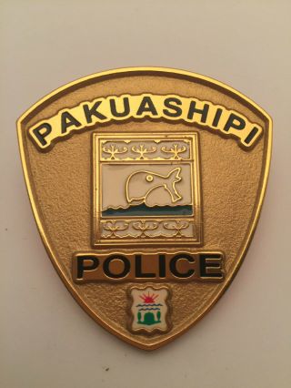 Native Aboriginal Police Obsolete Badge Pakuashipi Nation