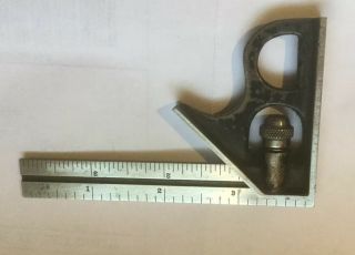 VINTAGE BROWN AND SHARPE 4” COMBINATION SQUARE PAT.  MARCH 10,  1925 2