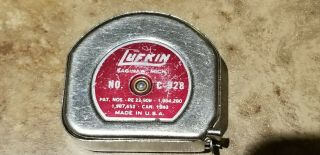 Vintage Lufkin Mezurall C - 928 Tape Measure Made Usa 8 Feet