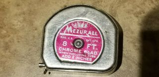 Vintage Lufkin Mezurall C - 928 Tape Measure Made USA 8 Feet 2