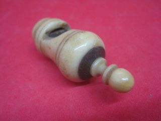 Antique Carved Whistle and Wood 2