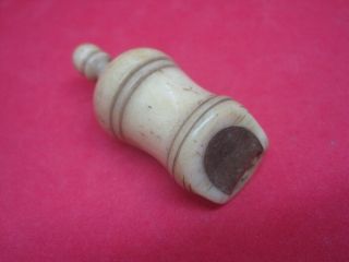 Antique Carved Whistle and Wood 5