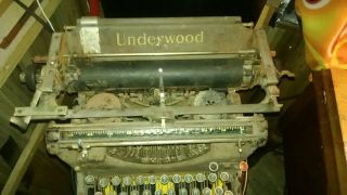 Vintage Underwood Number No.  5 Antique Typewriter Early 1900s