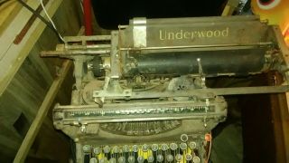 Vintage Underwood Number No.  5 Antique Typewriter early 1900s 4