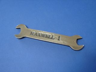 Maxwell - 1 Open End Wrench Vintage 7/16  X 1/2  S/h In Usa