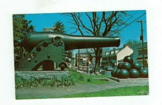 Pa Hope Pennsylvania Vintage Post Card Nine - Inch Dahgren Cannon