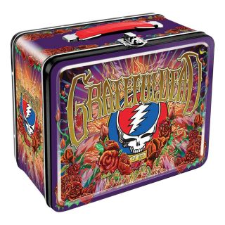 The Grateful Dead Tin Tote Lunch Box Stash Box - Purse - Steal Your Face