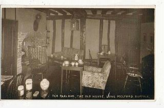Suffolk - R/p - The Tea Parlour,  The Old House,  Long Melford,  1932