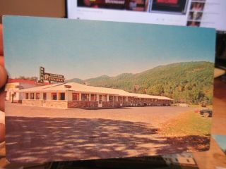 Vintage Old Postcard West Virginia Brandywine Motel Restaurant Short Order Cook