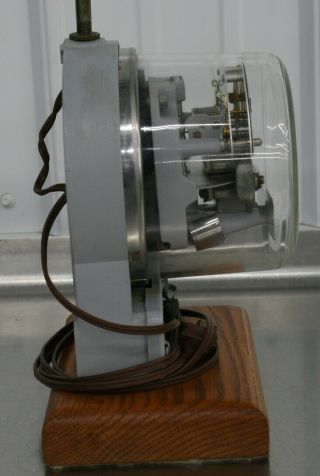 Vintage SANGAMO Electric Power Meter Table Lamp Steampunk Mancave Electrician 5