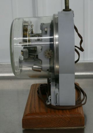 Vintage SANGAMO Electric Power Meter Table Lamp Steampunk Mancave Electrician 7