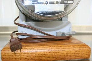 Vintage SANGAMO Electric Power Meter Table Lamp Steampunk Mancave Electrician 8