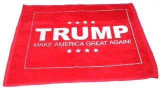Donald Trump Presidential 2016 Campaign Rally Towel Red 19x15