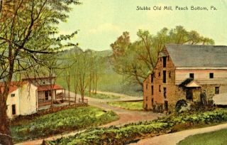 Stubbs Old Mill In Peach Bottom Pa 1939