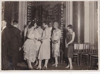 Silver Photo 1920s Stamped Italy High Society