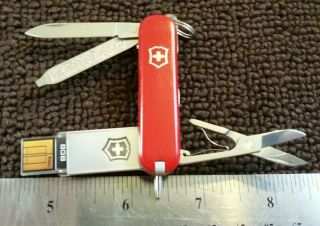Victorinox Swiss Army 8gb Flash Drive Pocket Knife Multi Tool With Pen