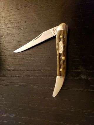 Case Xx Knife Item 00806 Pocket Worn Texas Toothpick Grn Bn Jgd 610096 Usa Ss