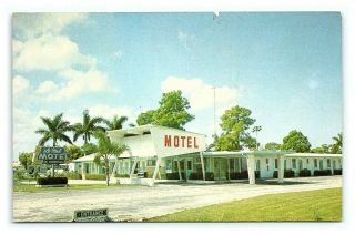 Vintage Postcard Le - Mel Motel U.  S.  41 Punta Gorda Florida J6