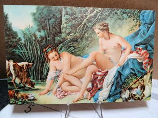 1910 Art Postcard Nudes Diana In The Bath By Francois Boucher Paris