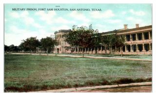 Early 1900s Military Prison,  Fort Sam Houston,  San Antonio,  Tx Postcard 5f (3) 12