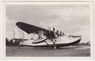 Aviation Pan American Airways Sikorsky S - 42 Nc832m,  Miami Real Photo Circa 1937