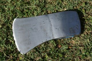 Vintage Saw 3 - 1/2 Lbs Single Bit Axe Head,  Drop Forged,  Made In Sweden