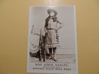Miss Annie Oakley Vintage Postcard Buffalo Bill 