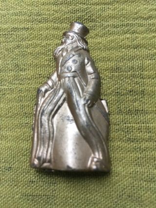 Old Metal Figural Uncle Sam Painted Pencil Sharpener Cond.  Germany