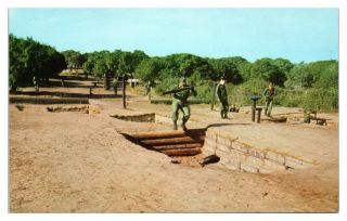 Vietnam - Era Basic Trainee M14 Rifle Obstacle Course,  Fort Ord,  Ca Postcard 5l6