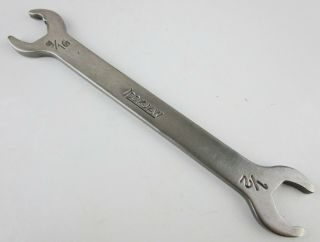 Vintage Lockjaw 9/16  X 1/2  Open End Wrench Stainless Pat.  3785226 Tool