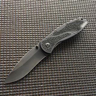 Kershaw 1670blk Ken Onion Blur Assisted Folding Knife Black Aluminum Handles