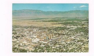 Nm Albuquerque Mexico Vintage 1965 Post Card Air View Of City