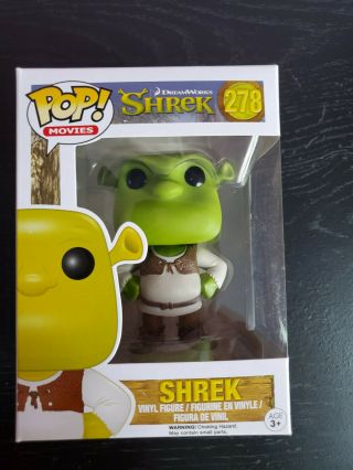 Funko Pop Movies | Shrek | Shrek 278 | Rare Retired Nib